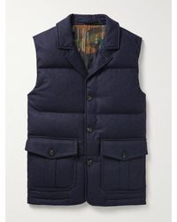 Incotex - Montedoro Quilted Wool Down Gilet - Lyst