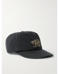 RRL - Logo-Embroidered Cotton-Twill Baseball Cap - Lyst