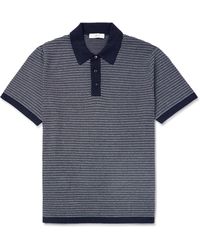 MR P. - Cotton And Silk-blend Polo Shirt - Lyst