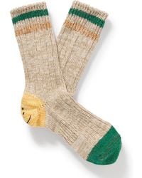 Kapital - Intarsia Cotton And Hemp-blend Socks - Lyst