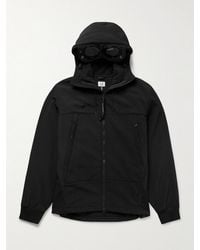 C.P. Company - Goggle Logo-Appliquéd C.P. Shell-R Hooded Jacket - Lyst