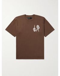 Local Authority - La Bones Printed Cotton-jersey T-shirt - Lyst
