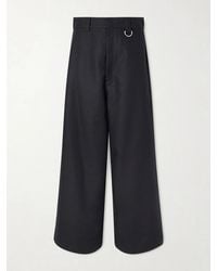 Balenciaga - Straight-leg Cotton-gabardine Trousers - Lyst