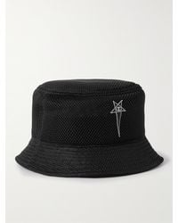Rick Owens - Champion Logo-embroidered Mesh Bucket Hat - Lyst