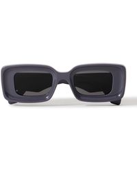 Loewe - Anagram Rectangular-Frame Acetate Sunglasses - Lyst