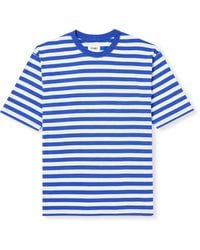 Drake's - Striped Cotton-jersey T-shirt - Lyst