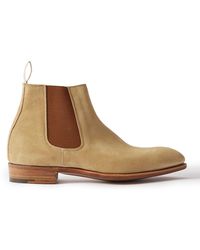 George Cleverley - Jason Suede Chelsea Boots - Lyst
