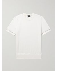 Brioni - Slim-Fit Sea Island Cotton-Piqué T-Shirt - Lyst