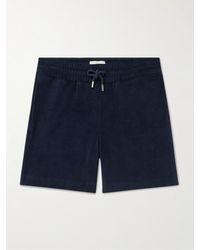 MR P. - Straight-leg Cotton-terry Drawstring Shorts - Lyst