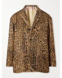 Visvim - Bowen Leopard-print Silk Blazer - Lyst