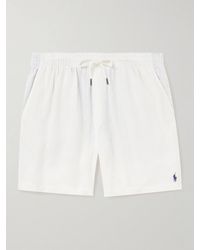 Polo Ralph Lauren - Prepster Shorts aus Leinen mit Kordelzugbund und Logostickerei - Lyst