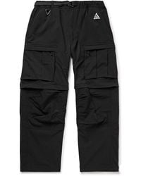 Nike - Acg Smith Summit Straight-Leg Convertible Shell Cargo Trousers - Lyst