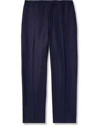 Zegna - Tapered Oasi Linen Trousers - Lyst