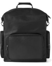 Serapian - Evoluzione Full-grain Leather-trimmed Twill Backpack - Lyst