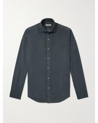 Canali - Slim-fit Garment-dyed Cotton-corduroy Shirt - Lyst