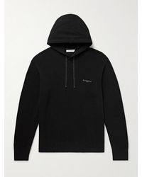 Givenchy - Logo-Print Wool And Cashmere-Blend Hoodie - Lyst