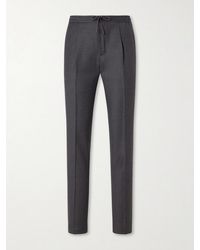 Slowear - Tapered Pleated Virgin Wool Trousers - Lyst