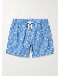 Hartford - Straight-leg Mid-length Printed Swim Shorts - Lyst