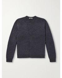 AURALEE - Garment-Dyed Alpaca Cardigan - Lyst