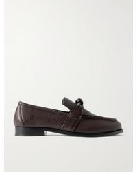 Bottega Veneta - Astaire Knot-Detailed Full-Grain Leather Loafers - Lyst