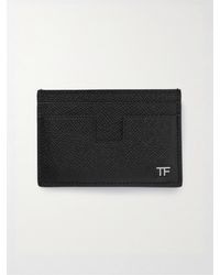 Tom Ford - Logo-appliquéd Full-grain Leather Cardholder - Lyst