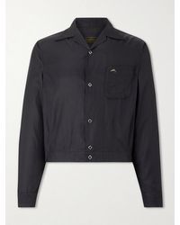 Kapital - Drizzler Camp-Collar Embroidered-Detail Satin Jacket - Lyst