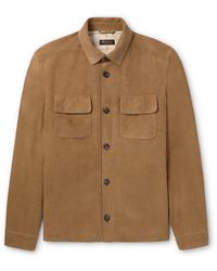 Loro Piana - Suede Overshirt - Lyst