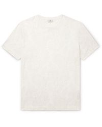 Etro - Logo-embroidered Paisley-print Cotton-jersey T-shirt - Lyst