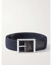 Berluti - 3.5cm Venezia Leather-trimmed Woven Cord Belt - Lyst