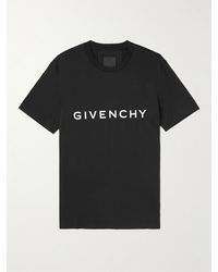 Givenchy - Logo-print Cotton-jersey T-shirt - Lyst