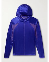 Post Archive Faction PAF - 5.0 Kapuzenjacke aus Seidensatin mit Mesh-Einsätzen - Lyst