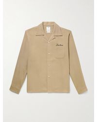 Visvim - Camicia Con Logo Ricamato E Colletto Convertibile Keesey - Lyst