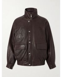 Enfants Riches Deprimes - Prince Phillip's Childhood Panelled Full-Grain Leather Jacket - Lyst