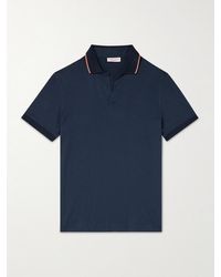 Orlebar Brown - Felix Striped Cotton And Lyocell-Blend Polo Shirt - Lyst