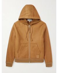 Loewe - Hooded Leather Jacket - Lyst