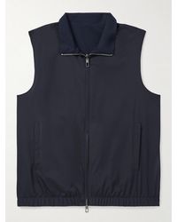 Loro Piana - Slim-fit Reversible Storm System® Windwishtm Twill And Wool Gilet - Lyst
