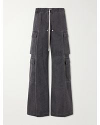 Rick Owens - Jumbo Belas Wide-Leg Cotton-Canvas Cargo Trousers - Lyst
