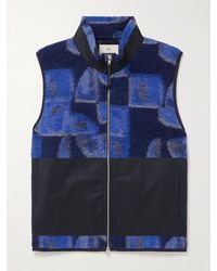 Folk - Kate Gibb Signal Shell-Trimmed Wool-Blend Jacquard Gilet - Lyst