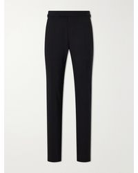 Tom Ford - Shelton Straight-Leg Stretch-Wool Trousers - Lyst