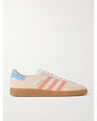 adidas Originals - München 24 Leather-trimmed Suede Sneakers - Lyst