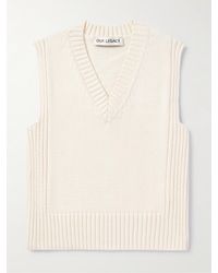 Our Legacy - Michigan Slim-fit Ribbed Cotton Sweater Vest - Lyst