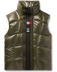 Moncler Genius - Adidas Originals Bozon Tech Jersey-trimmed Quilted Glossed-shell Down Gilet - Lyst