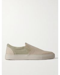 MR P. - Larry Canvas And Suede Slip-on Sneakers - Lyst