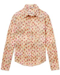 Acne Studios - Siza Floral-print Fil Coupé Cotton Shirt - Lyst