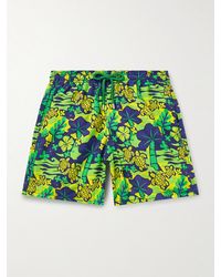 Vilebrequin - Moorea gerade geschnittene mittellange Badeshorts mit Print - Lyst