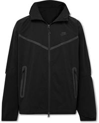 Nike - Tech Logo-Print Stretch-Nylon Hooded Jacket - Lyst