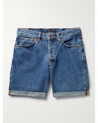 Nudie Jeans - Josh Straight-leg Organic Denim Shorts - Lyst