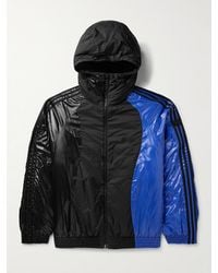 Moncler Genius - Adidas Originals Balzers Logo-Appliquéd Striped Panelled Shell Hooded Down Jacket - Lyst