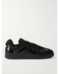 adidas Originals - Dingyun Zhang Samba Mesh-trimmed Suede And Patent-leather Sneakers - Lyst