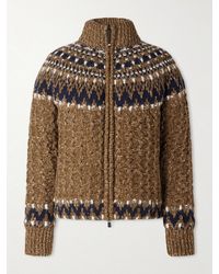 Moncler - Indren Virgin Wool-Blend Jacquard Down Jacket - Lyst
